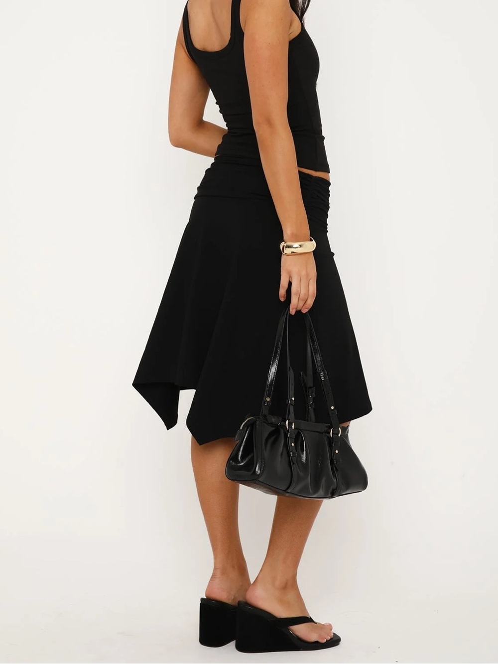 Black Midi Skirt - Picture 3 of 3